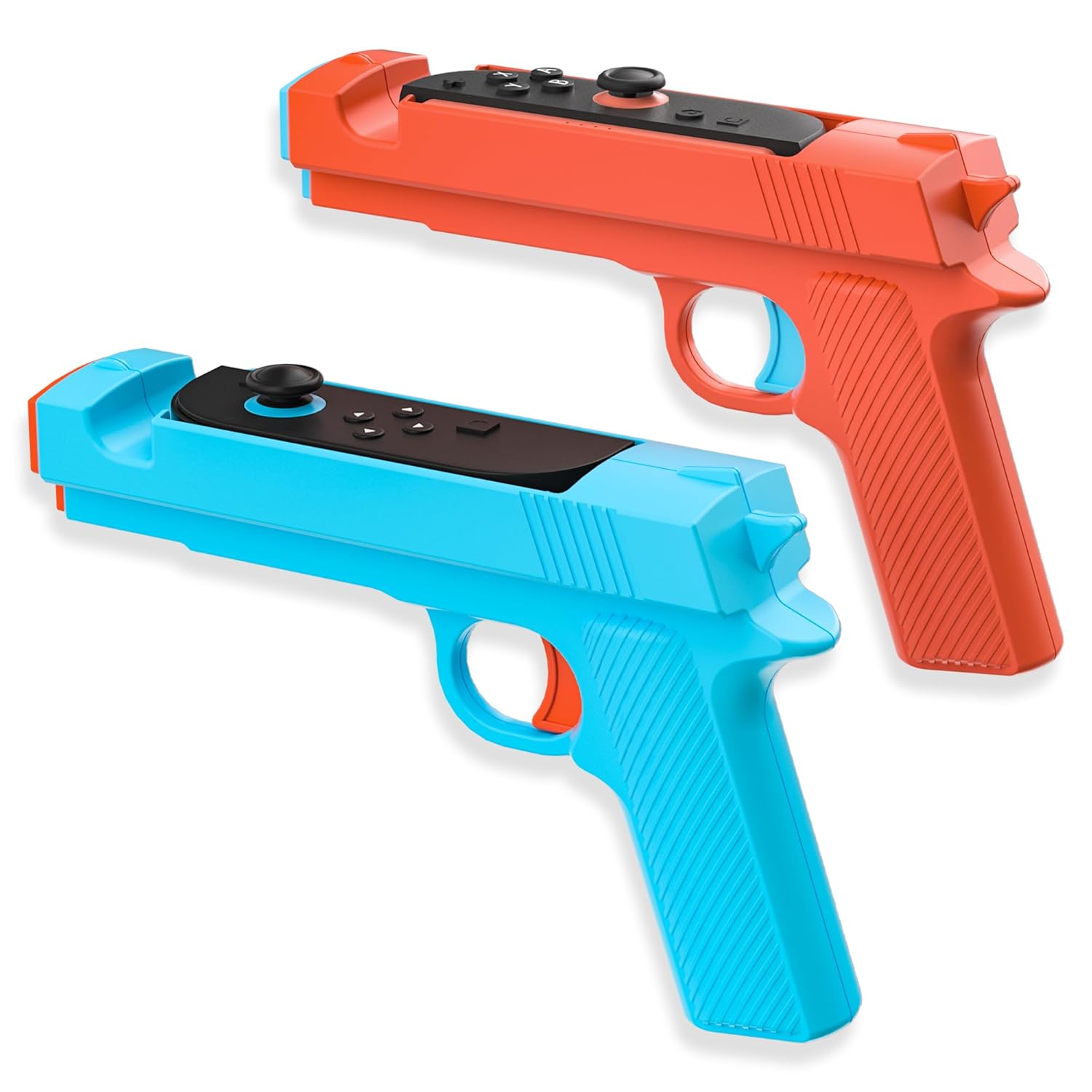 FUNDIARY Blue Switch Game Controller Grip - Comfort Handle For Shooting Games With Anti-Slip Design