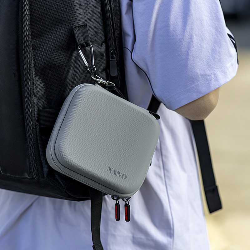 Carrying Case For DJI Osmo Nano, PU Leather + Flocked Lining, Water
